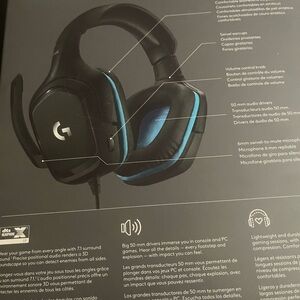 Logitech Gaming Headset - Black and Blue